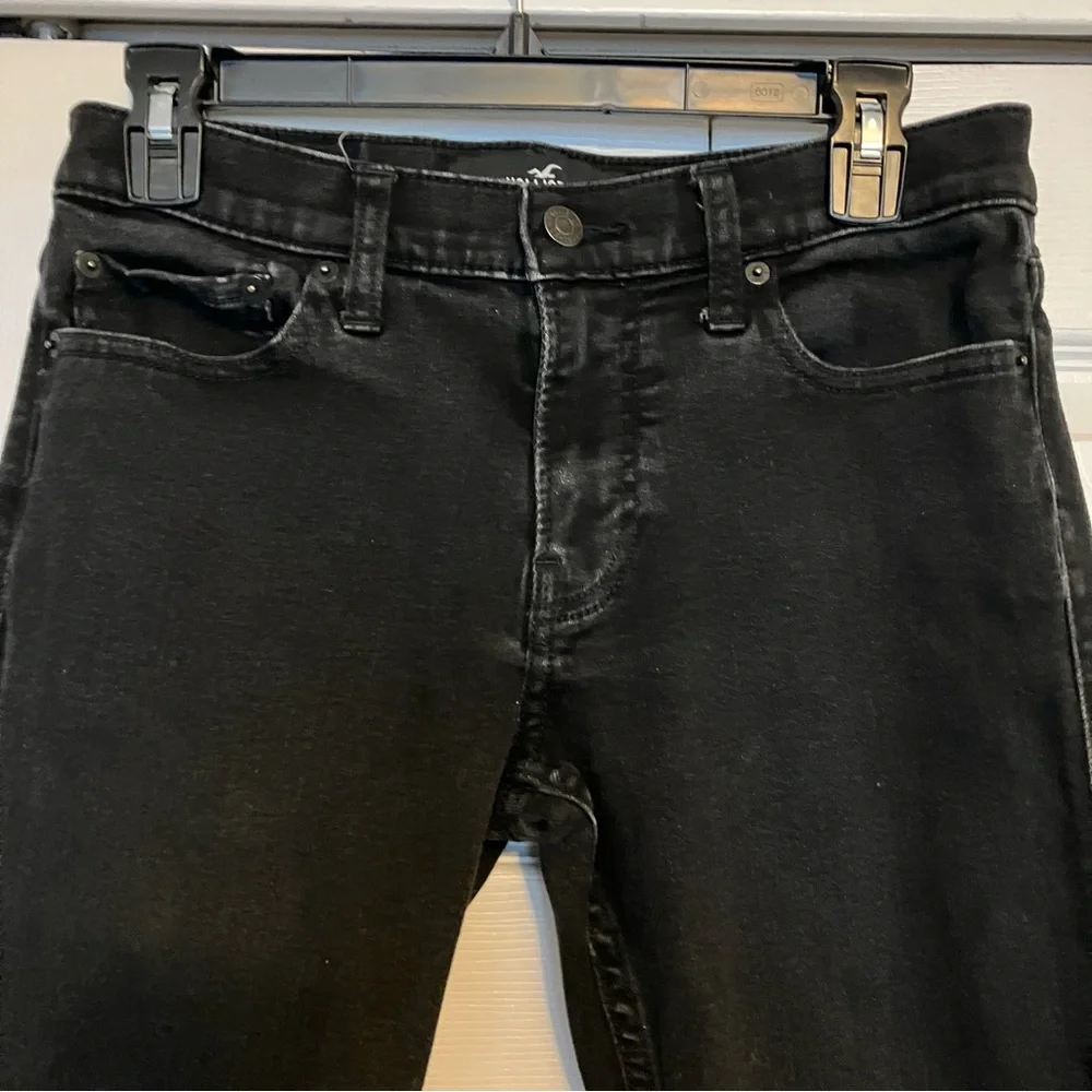 Hollister yet Skinny Advanced Stretch Black Denim Jeans Size 29 x 32